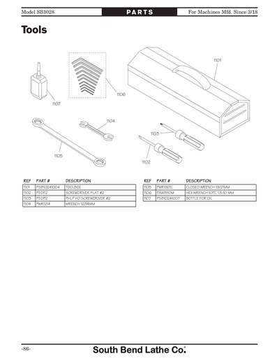 Part Diagram for SB1028