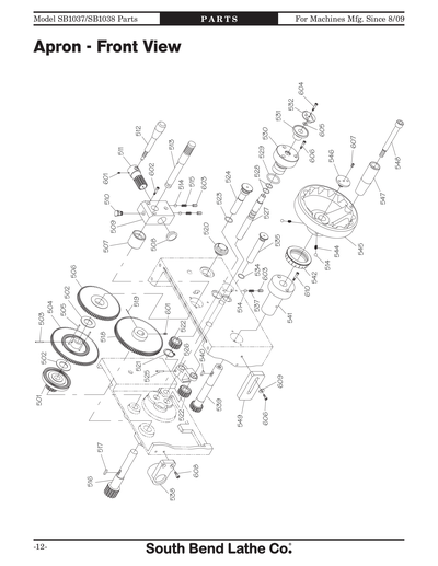 Part Diagram for SB1038F