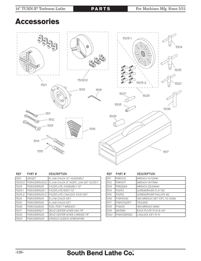 Part Diagram for SB1039F