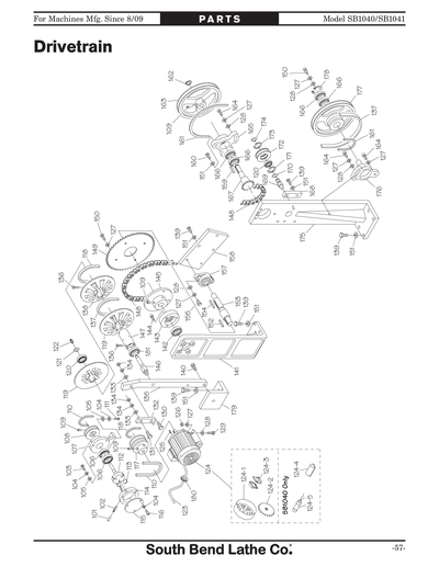 Part Diagram for SB1040