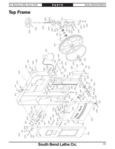 Part Diagram for SB1040
