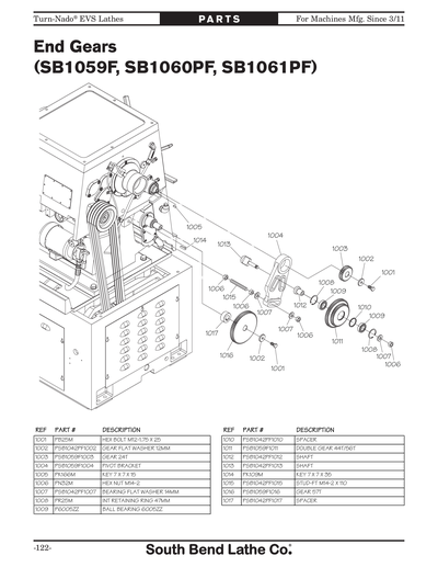 Part Diagram for SB1045PF