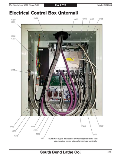 Part Diagram for SB1063