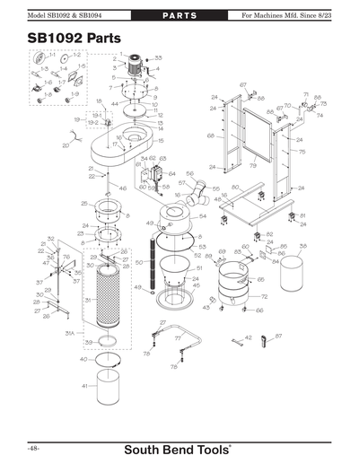 Part Diagram for SB1094