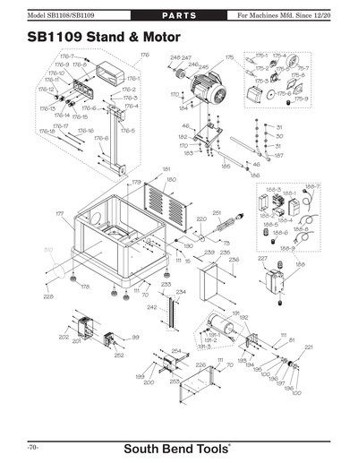 Part Diagram for SB1109