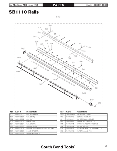 Part Diagram for SB1110