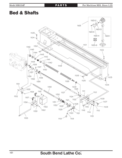 Part Diagram for SB1114F