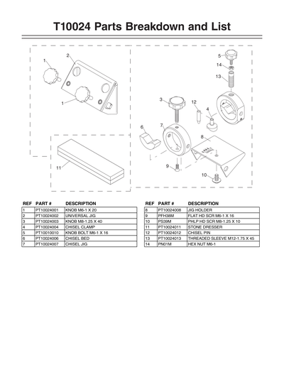 Part Diagram for T10024