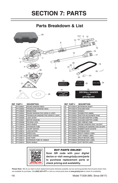 Part Diagram for T1239