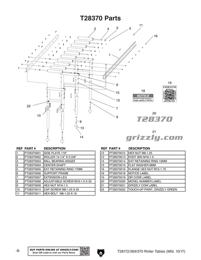 Part Diagram for T28370