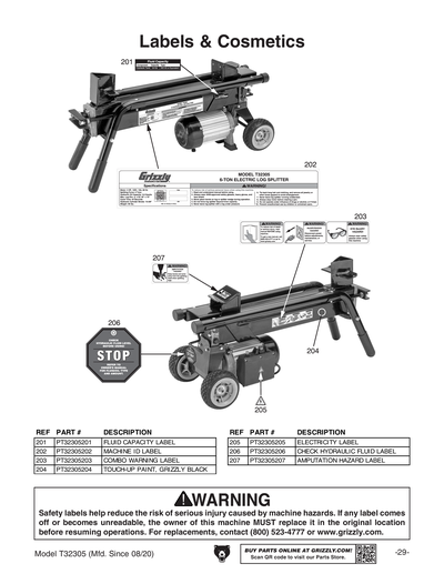 Part Diagram for T32305