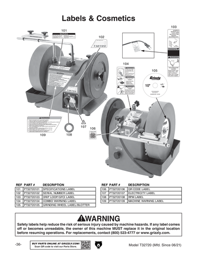 Part Diagram for T32720
