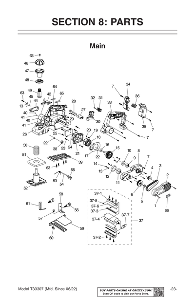 Part Diagram for T33307