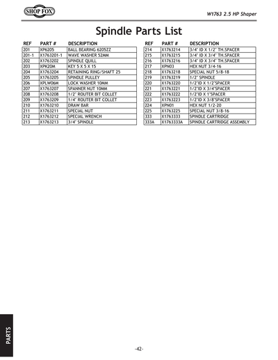 Part Diagram for W1763