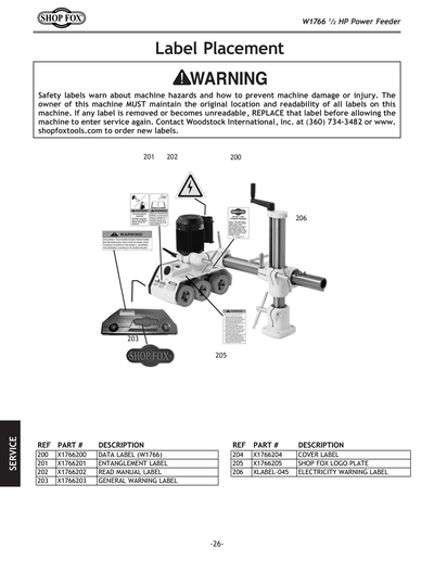 Part Diagram for W1766