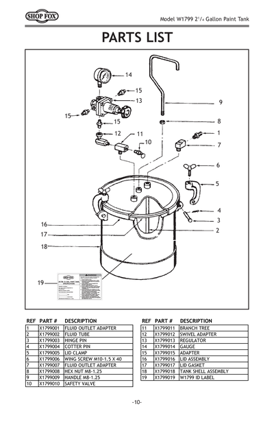 Part Diagram for W1799
