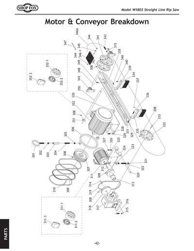 Parts for W1803 12