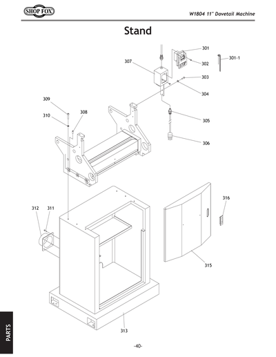 Part Diagram for W1804