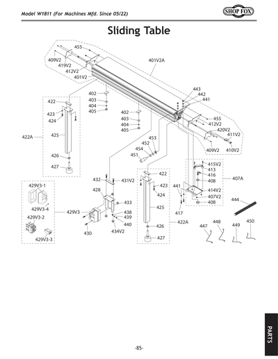 Part Diagram for W1811