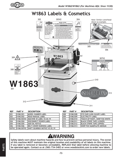 Part Diagram for W1862