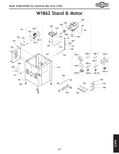 Part Diagram for W1863