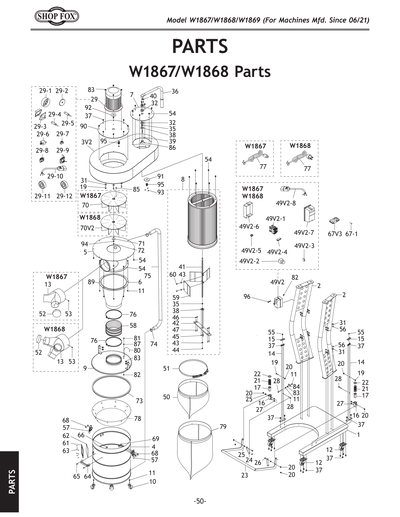 Part Diagram for W1867