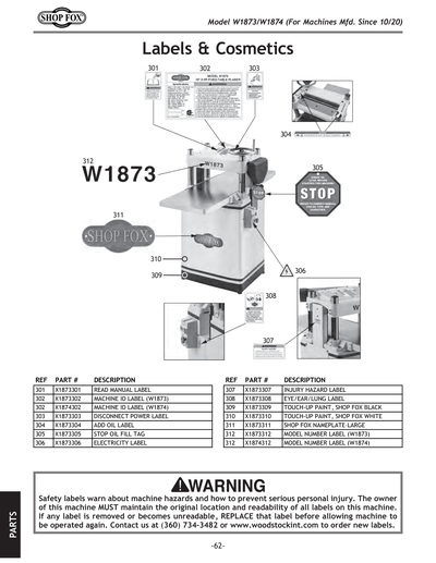 Part Diagram for W1873