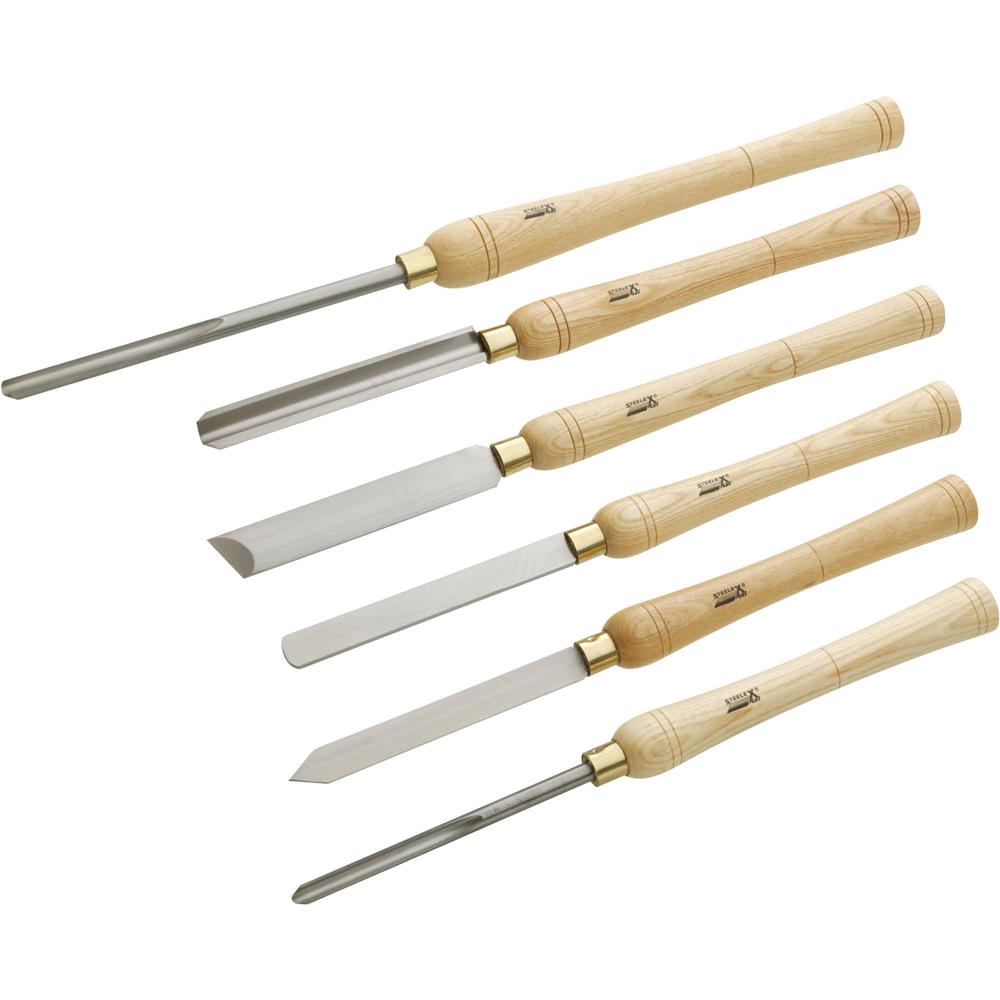 Steelex Plus D2304 - Deluxe HSS Lathe Chisel Set, 6-Pc. - Grizzly