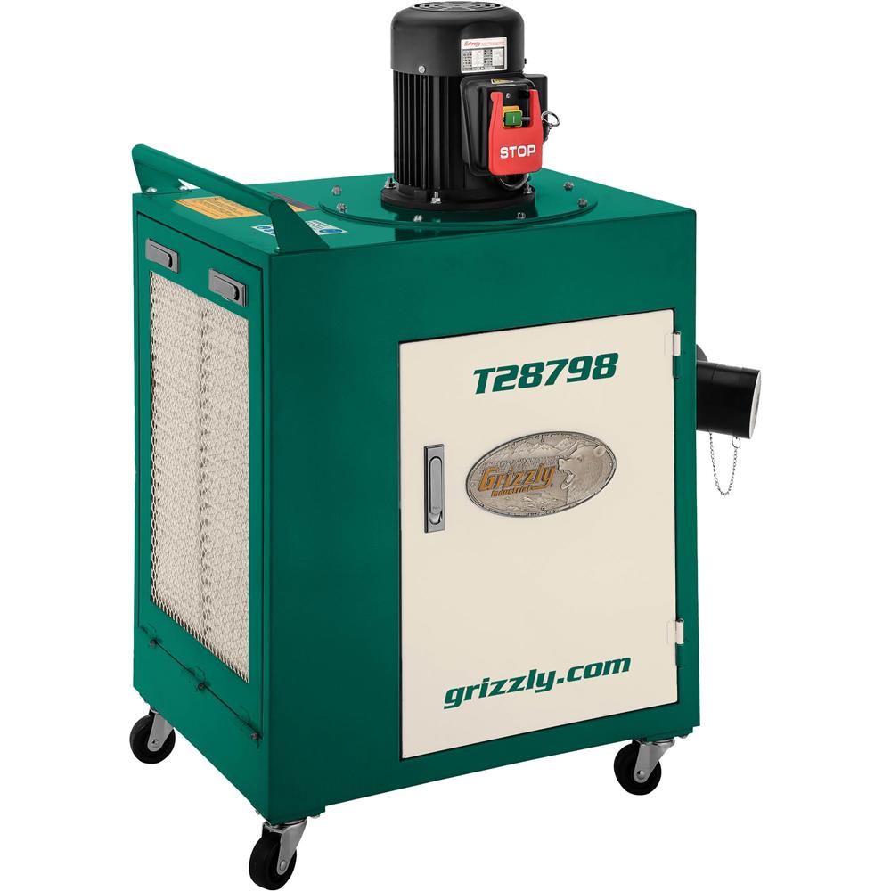 Grizzly T28798 - 1-1/2 HP Metal Dust Collector - Grizzly