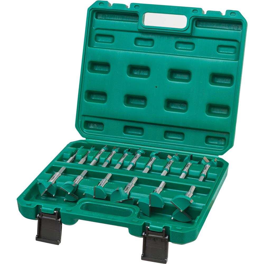 [37]シリンダーパドロック 35mm 10個セット Grizzly PRO T33696 - Tungsten Carbide Hex Shank Forstner Bit Set