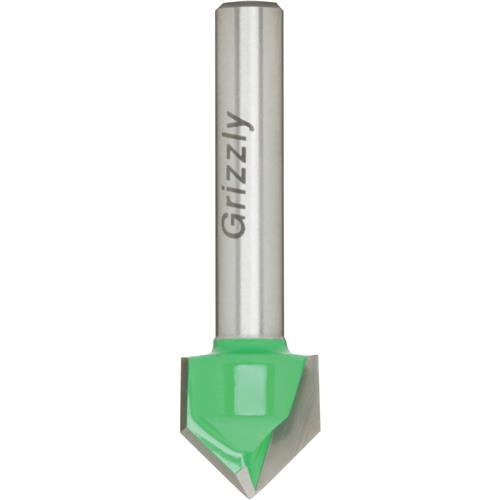 Image for Grizzly C1205 - 90 V-Groove Bit, 1/4" Shank, 1/2" Cutter Dia.