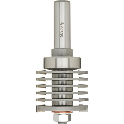 Image for Grizzly C1682 - Adj. Finger Joint Bit w/ Bearing Guide, 1/2" Shank
