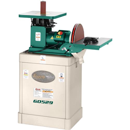 Image for Grizzly G0529 - 1 HP Oscillating Spindle / 12" Disc Sander