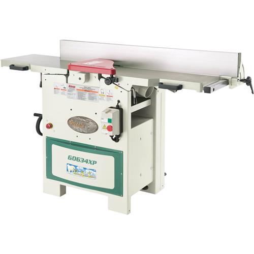 Image for Grizzly G0634XP - 12" 5 HP Planer/Jointer with Helical Cutterhead-Polar Bear Series