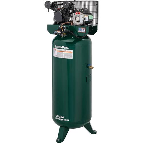 Image for Grizzly PRO G0954 - 60-Gallon 3 HP Stationary Air Compressor