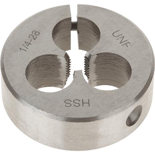 Image for Grizzly G6943 - HSS Round Adjustable Split Die - 1/4"-28 x 1-1/2"