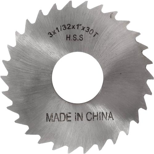 Image for Grizzly G9475 - HSS Slitting Saws - 3" x 1/32" x 1" 30T
