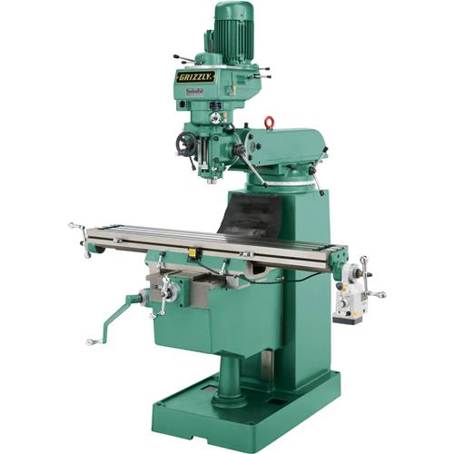 Image for Grizzly G9904 - 10" x 54" Vertical Mill w/ Power Feed - Belt Drive Head