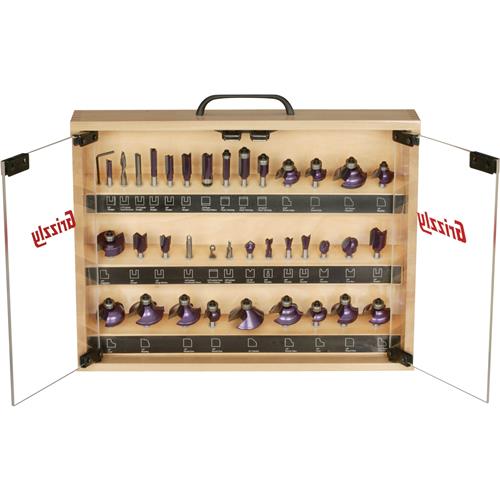 Image for Grizzly H3426 - Router Bit, 36 pc. Set, 1/4" Shank