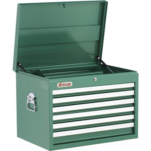 Grizzly H7731 - 6-Drawer Tool Chest with Gas Springs - Grizzly