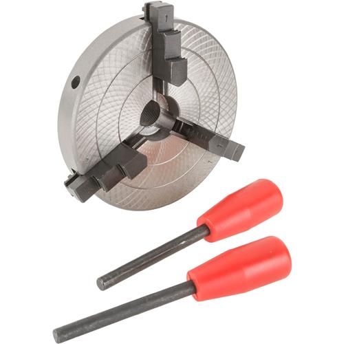 Image for Grizzly H8037 - 5" 3-Jaw Wood Chuck - 3/4" x 16 TPI