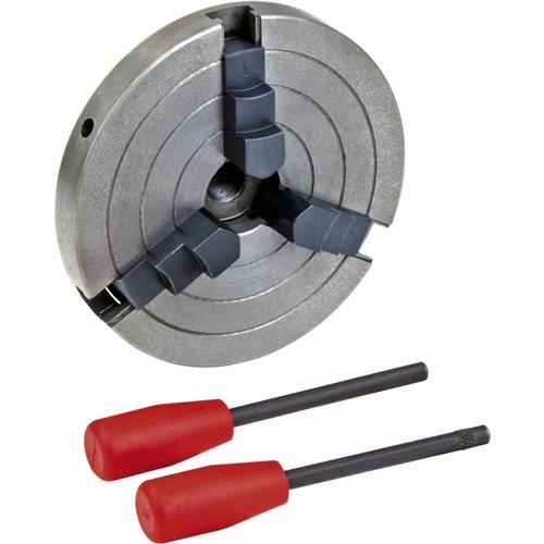 Image for Grizzly H8044 - 6" 3-Jaw Wood Chuck - 3/4" x 16 TPI