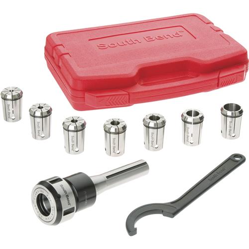 Image for South Bend SB1348 - 8-Piece Quick Change Collet Set, R8