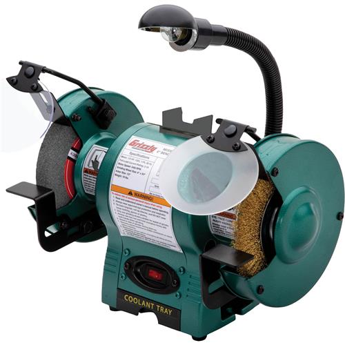 Image for Grizzly T24463 - 6" Bench Grinder with Work Light