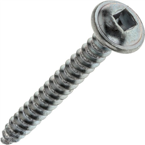 Image for Minerallac T28877 - #8 x 1-1/2" #2 Bit Zinc Square Drive Round Washer Head Metal Screw, 100 pc.