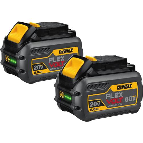 Image for DeWalt T29176 - 20V/60V 6.0Ah Flexvolt Max Battery Pack, 2 pk.