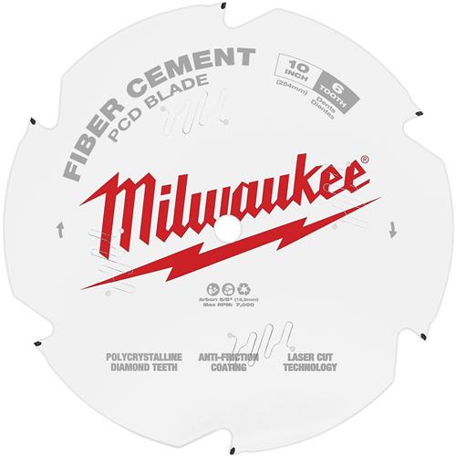Image for Milwaukee T31036 - 10" 6T  PCD/Fiber Cement Circular Saw Blade