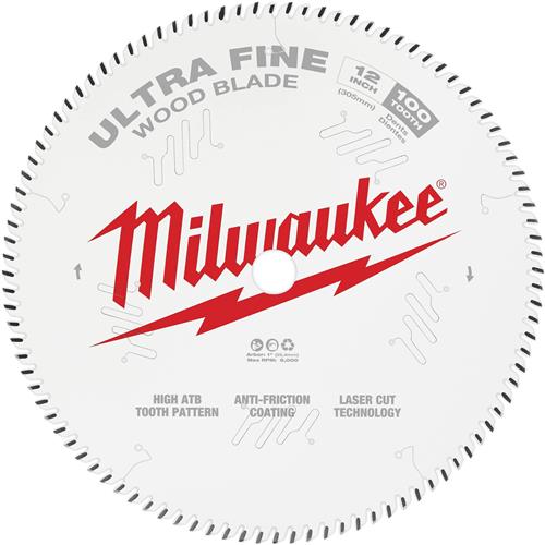 Image for Milwaukee T31055 - 12" 100T Ultra Fine Finish Circular Saw Blade