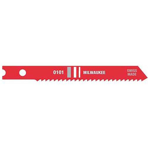 Image for Milwaukee T31420 - 3-1/8" 8 TPI U-Shank High Carbon Steel Jigsaw Blade, 5 pk.