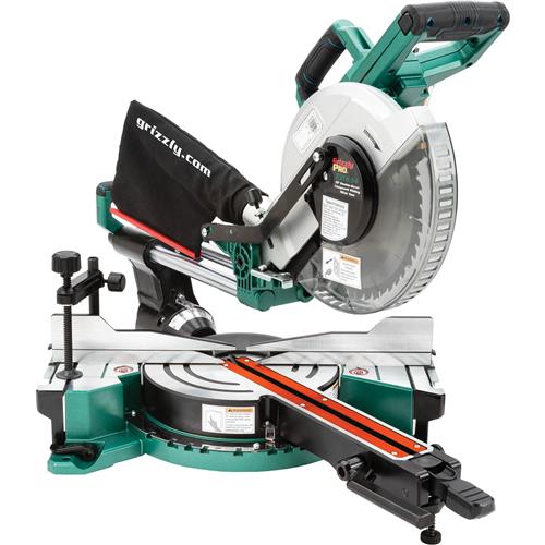 Image for Grizzly PRO T31634 - 10" Double-Bevel Sliding Compound Miter Saw